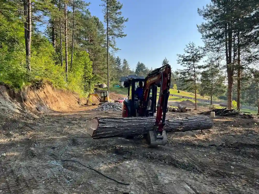 Yanmar mini bager prenosi balvan