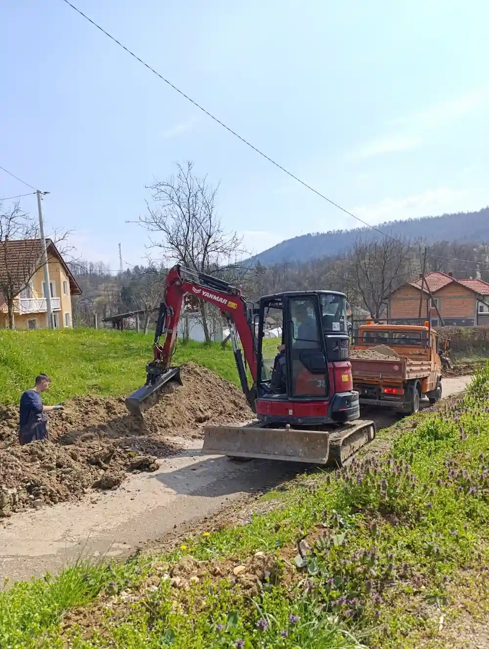 Yanmar mini bager iskop rova